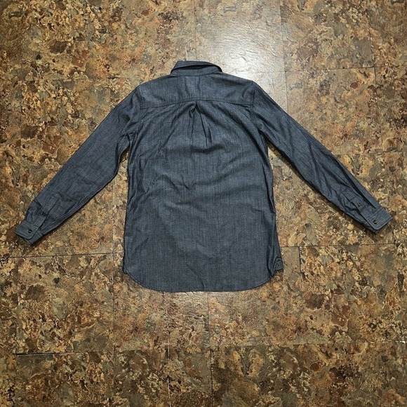 Carhartt Women’s Long Sleeve Collared Half Button Down Shirt Blue Size Small - Picture 4 of 8